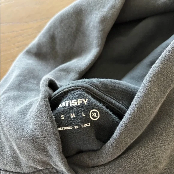 Satisfy Men's Black hoodie - Picture 2 of 5